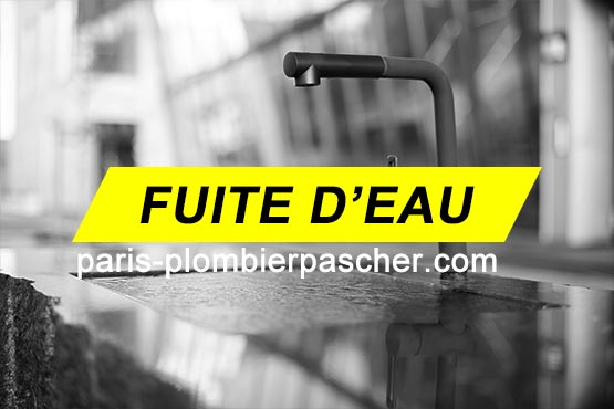 Fuite d'eau sur Paris par plombier pas cher